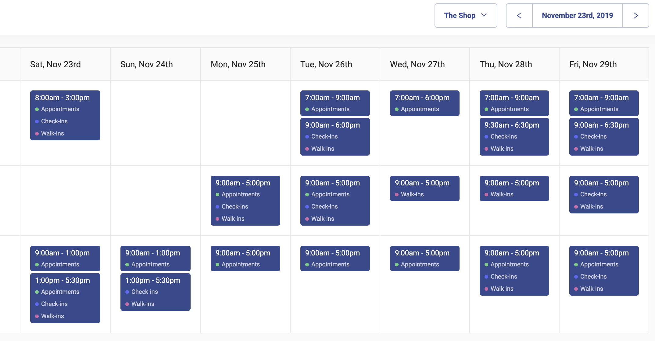 barbershop employee scheduling